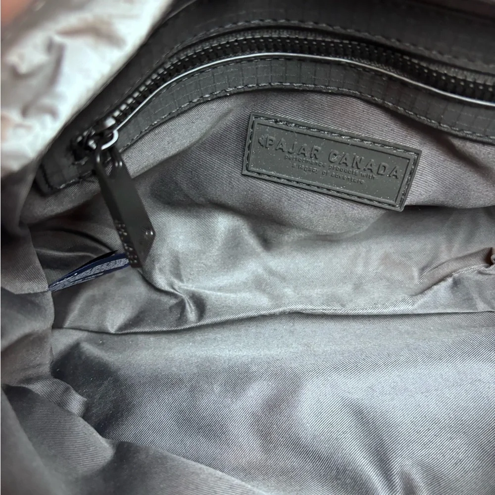 Pajar Canada Shearling Trim Puffy Quilted Crossbody Bag